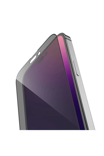 Iphone 14 Pro Max Uyumlu Hayalet Ekran Gizli Tam Kaplayan Kırılmaz Cam Seramik Ekran Koruyucu Film - 5