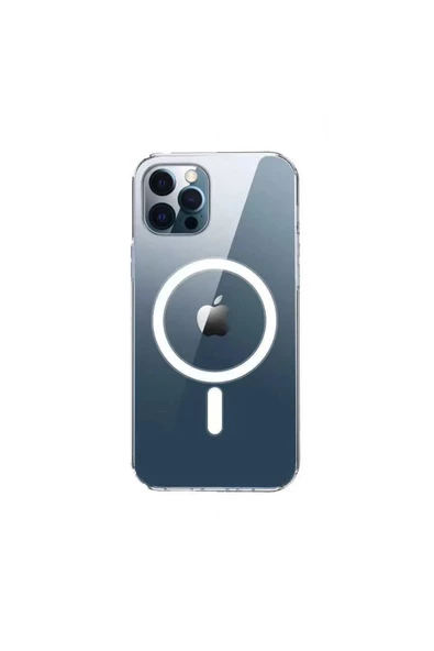 Iphone 14 Pro Max Kılıf Kamera Lens Korumalı Magsafe Destekli Şeffaf Darbe Emici Sert Kapak - 2