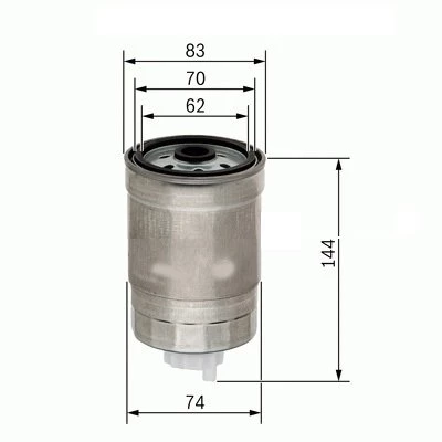 YAKIT FİLTRESİ ACCENT-GETZ-İ30-SANTE FE-SONATO V-SORENTO 1.5-2.0-2.2-2.5 CRDI (SU SENSÖRLÜ) x