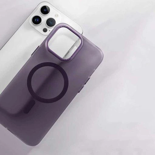 iPhone 14 Pro Magsafe Şarj Özellikli Buzlu Sert Kılıf ürün görseli