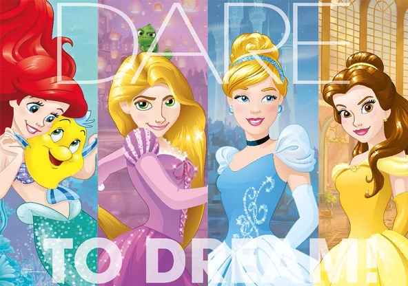 Disney Princess (Prenses) Lisanslı Kutulu Puzzle/Yapboz 100 Parça - 2