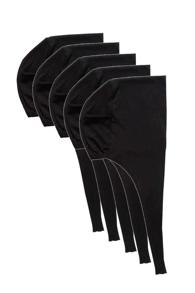 5 Adet Tesettür Bone Bağcıklı Likralı Siyah ürün görseli 1