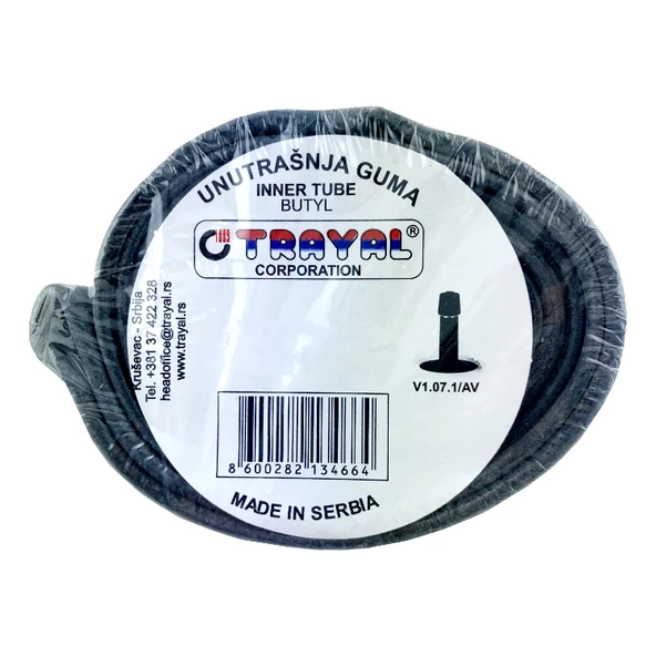 Trayal 27.5x1.50-2.125 AV-40 Kalın Sibop Bisiklet İç Lastiği LSI-130