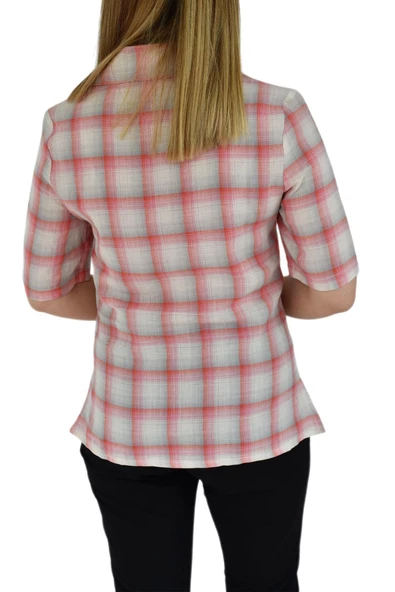 Kadın Kısa Kol Gömlek BGL-ST02882 - 8