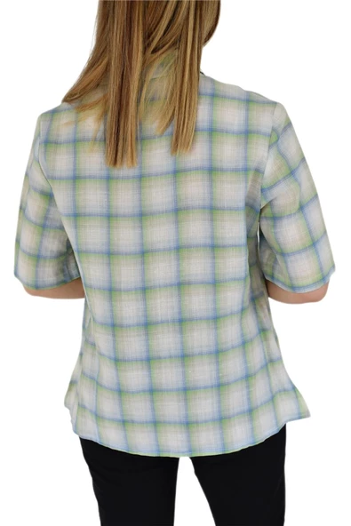 Kadın Kısa Kol Gömlek BGL-ST02882 - 9