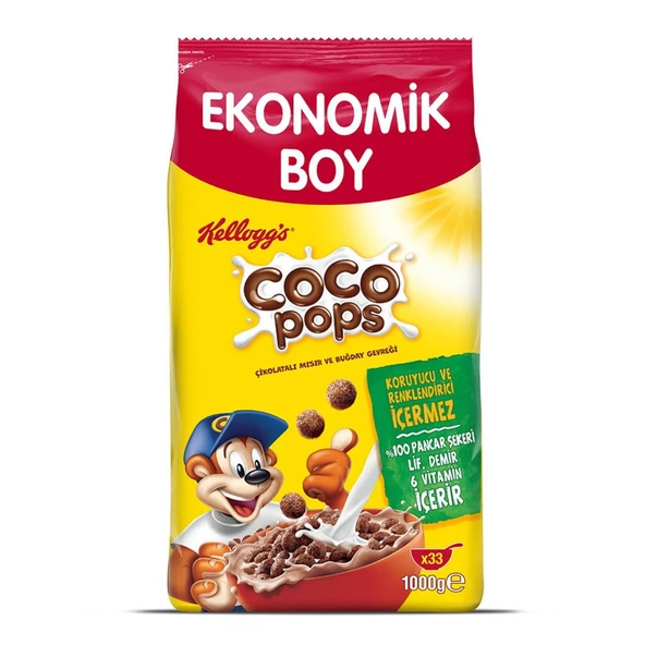 Kellogg's Coco Pops Mısır Gevreği 1000 gr - 3