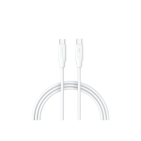 Syrox PD25T Type-c Başlık İki Ucu Type-c Kablo 25W PD Quıck Şarj - Resim 2