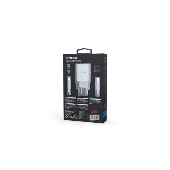 Syrox PD25T Type-c Başlık İki Ucu Type-c Kablo 25W PD Quıck Şarj - 2