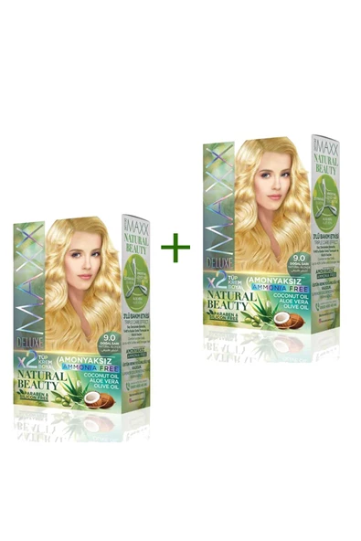 2 Paket Natural Beauty Amonyaksız Saç Boyası 9.0 DoğalSarı