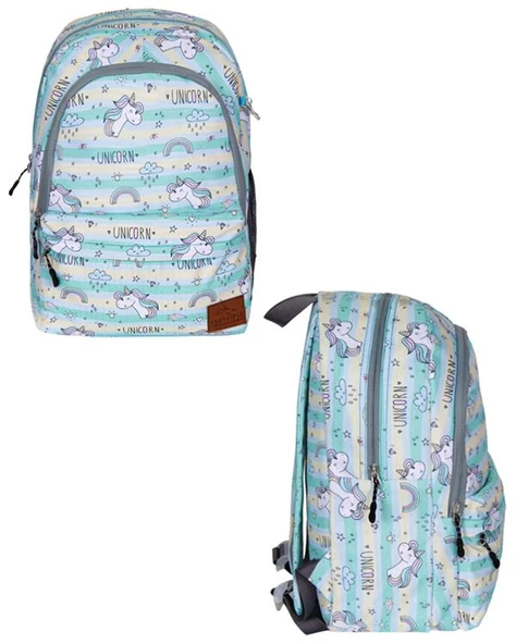 Cambridge Polo Clup Unicorn Desenli Sırt Çantası 3lü Set 322 - 2
