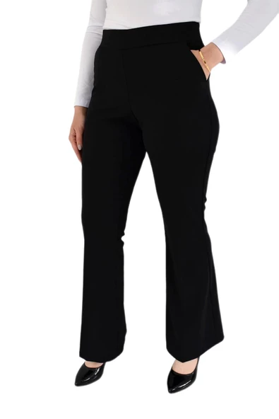 Kadın İspanyol Paça Kumaş Pantolon BGL-ST02696 - Resim 10