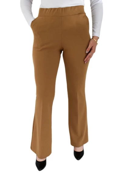 Kadın İspanyol Paça Kumaş Pantolon BGL-ST02696 - Resim 2