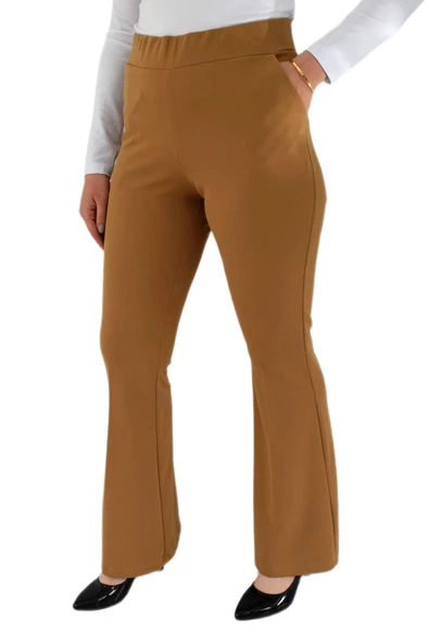 Kadın İspanyol Paça Kumaş Pantolon BGL-ST02696 - Resim 8