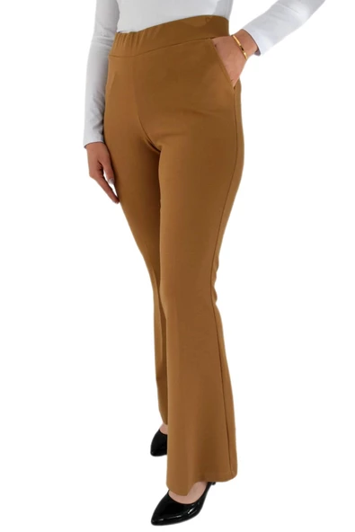 Kadın İspanyol Paça Kumaş Pantolon BGL-ST02696 - Resim 12