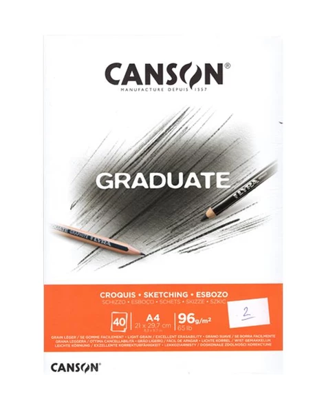 Canson Graduate Eskiz Defteri 96g A4