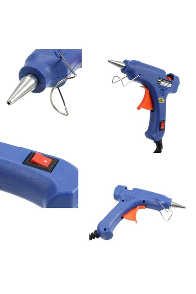 Dhgl Sıcak Silikon Işıklı Tetikli Mum Tutkal Tabancası 20w - Resim 2