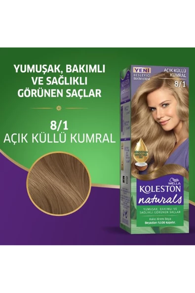 Naturals Saç Boyası Açık Küllü Kumral 8/1 2x Paket - 7