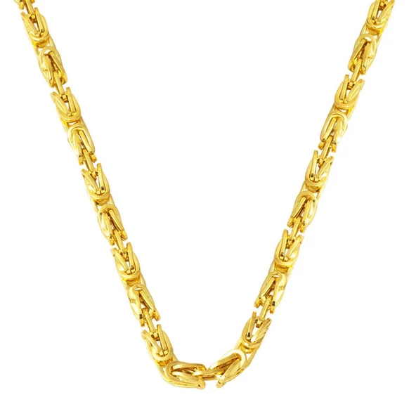 14 Ayar Altın 3 mm. Kral Zincir 65 cm ürün görseli