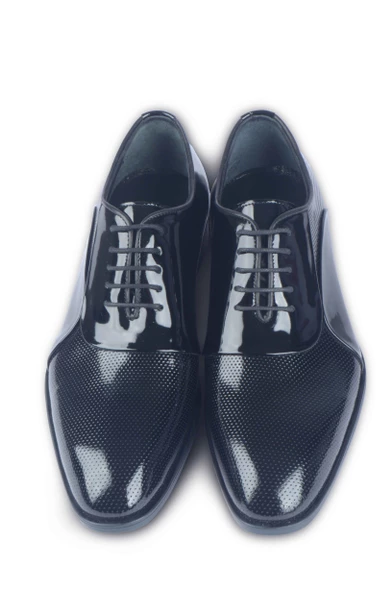 Cengiz İnler Lazer İşlemeli Bağcıklı Erkek Rugan Ayakkabı - 6