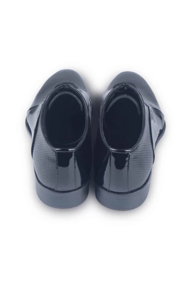 Cengiz İnler Lazer İşlemeli Bağcıklı Erkek Rugan Ayakkabı - 2