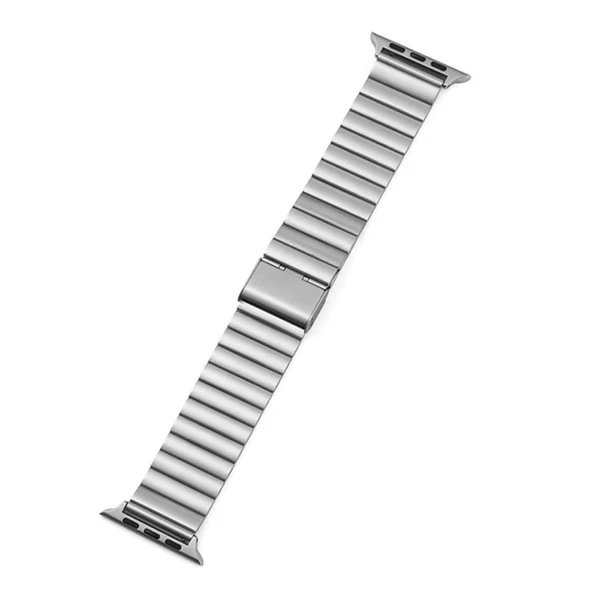 Apple Watch 8 7 6 5 4 3 Se Ultra 42 / 44 / 45 / 49 MM Uyumlu Metal Paslanmaz Çelik Kordon - 8
