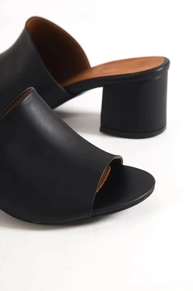 Papuçcity 02559 Kadın 5,5 Cm Topuklu Terlik - Resim 4