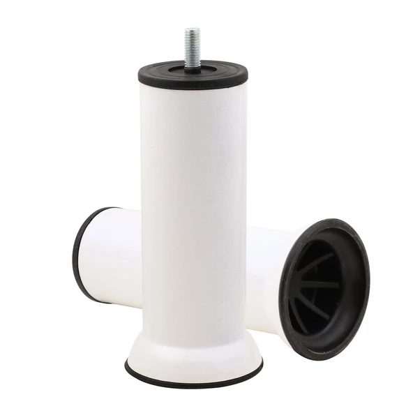 Mobilya Kanepe Baza Koltuk Çekyat Yükseltme Ayağı Ince Diş M8 Beyaz Metal Ayakları 15 Cm 8 Adet - 5