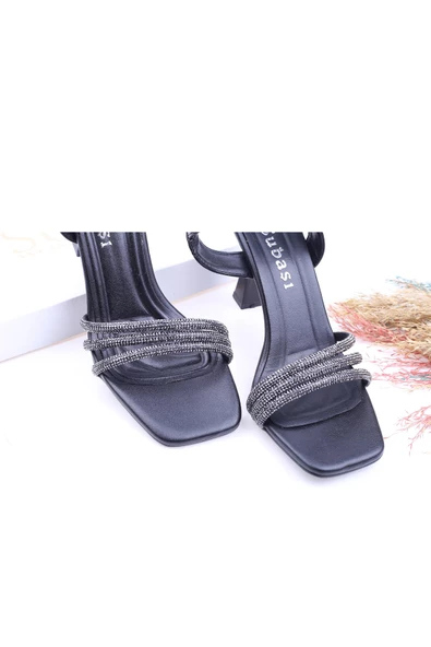 Subaşı 2887 Kadın 9 Cm Topuklu Taşlı Açık Abiye Ayakkabı - 12