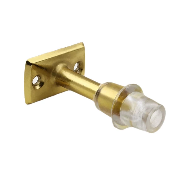 Kapı Stoperi Tamponu Durdurucu Tutucu Gold Altın 8 cm Metal Kapı Stopu Silikonlu (5 ADET) - 3