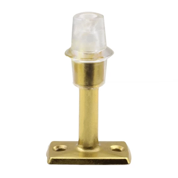 Kapı Stoperi Tamponu Durdurucu Tutucu Gold Altın 8 cm Metal Kapı Stopu Silikonlu (5 ADET) - 5