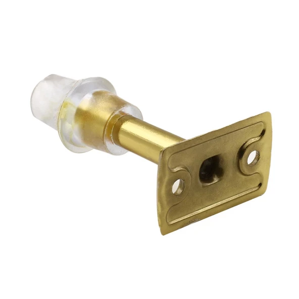 Kapı Stoperi Tamponu Durdurucu Tutucu Gold Altın 8 cm Metal Kapı Stopu Silikonlu (5 ADET) - 4