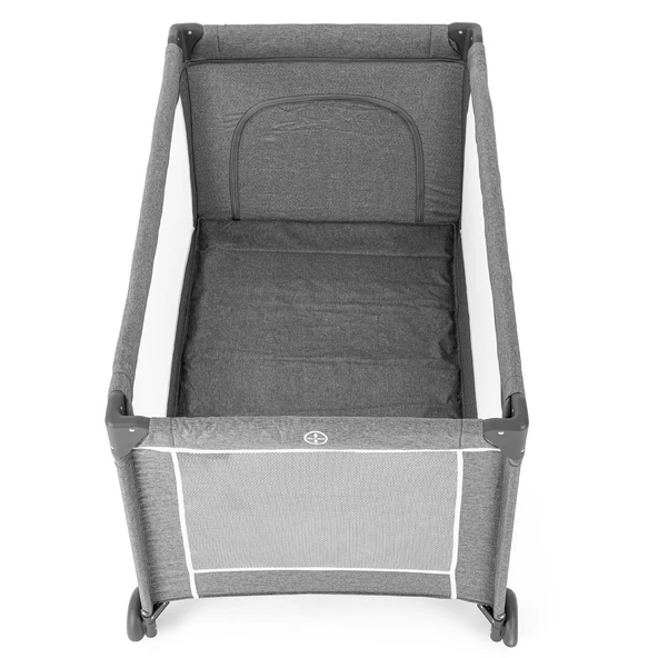 Gulz Raftel Oyun Parkı Bebek Beşik 70X120 Cm + Pamuk Yatak Light Grey - 9