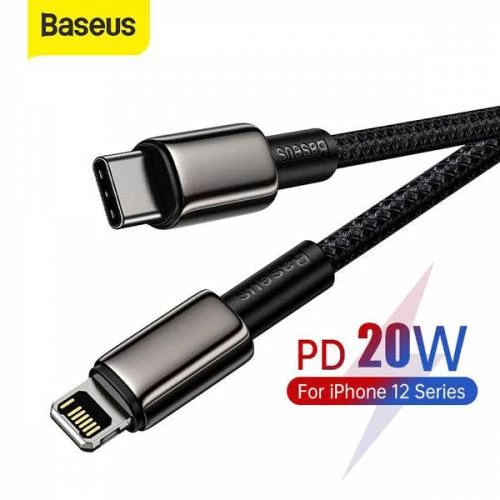 Baseus 20w 2MT Type C To İphone Lightning Şarj Kablosu, İphone 12,12 Pro,12 Pro Max Halat Kopmaz Kablo - 2