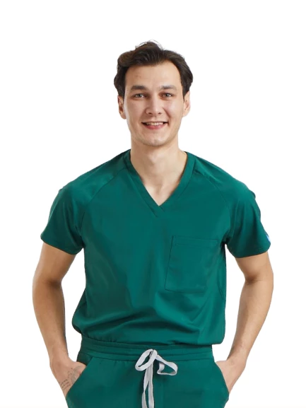 JOGGER- Erkek Likralı Yeşil Üniforma Üst ürün görseli