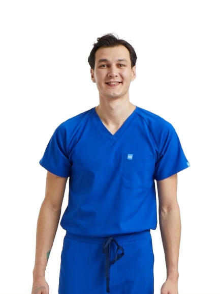 JOGGER- Erkek Likralı Royal Mavi Üniforma Üst ürün görseli