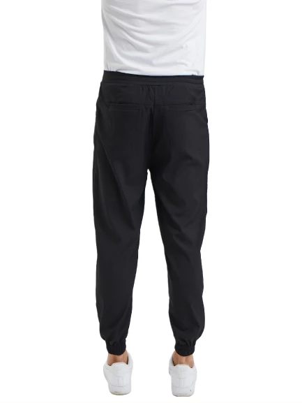 JOGGER- Erkek Likralı Siyah Üniforma Pantolon - 3