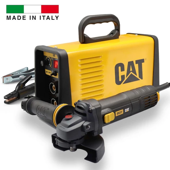 Cat Dz141t 140 Amper Tıg Lıft/Mma Çanta Tipi Profesyonel Dijital İnverter Kaynak Makinesi + Cat Dx37 Avuç Taşlama