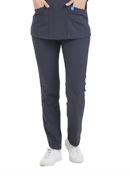 BASIC- Kadın Likralı Koyu Gri Üniforma Pantolon ürün görseli