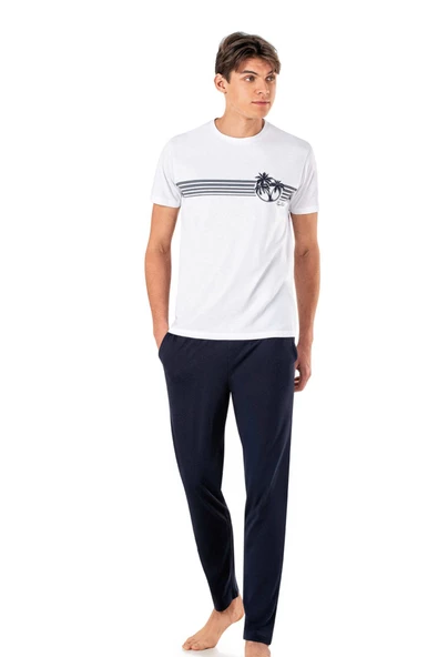 Pierre Cardin 6015 Erkek Kısa Kollu Pijama Takım
