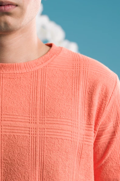 SLİMFİT PAMUKLU BİSİKLET YAKA LİKRALI KISA KOL ERKEK TRİKO YAZLIK T-SHİRT - 5