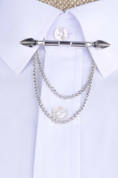 Cengiz İnler Polo Yaka Erkek Gömlek İğnesi Aksesuar - 2