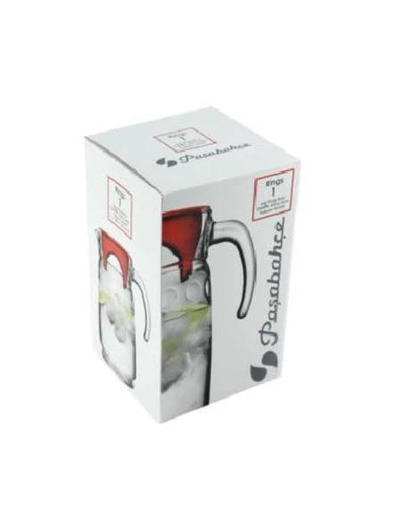 Paşabahçe 43794 Rings Kırmızı Kapaklı Cam Sürahi 1700 cc - 4