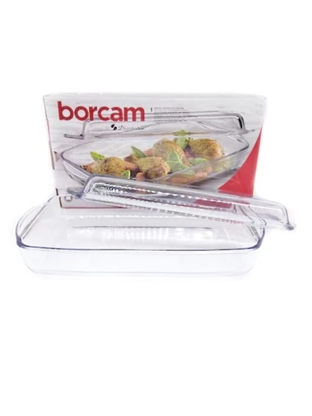 Paşabahçe 59009 Kapaklı Dikdörtgen Fırın Kabı 33.6X19 cm  - 2