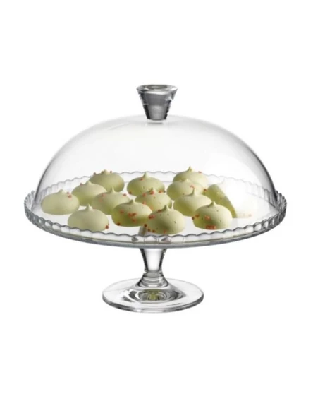 Paşabahçe 95200 Patisserie Ayaklı ve Kapaklı Servis Tabağı 32,5 cm - Resim 2