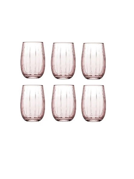 Paşabahçe 420302 Linka Pembe Su Bardağı 240 cc 6'lı - Resim 2