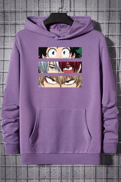 Unisex Makima Hugging Denji Baskılı Sweatshirt - 5