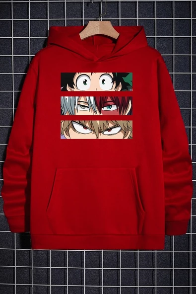 Unisex Makima Hugging Denji Baskılı Sweatshirt - 11