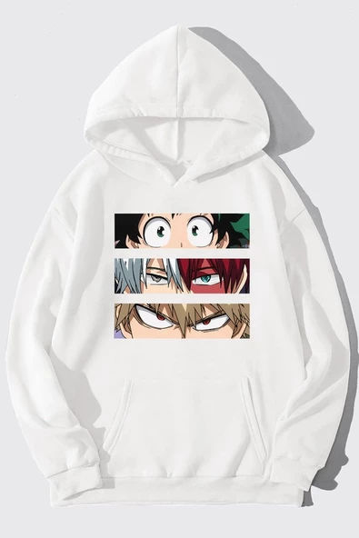 Unisex Makima Hugging Denji Baskılı Sweatshirt - 7
