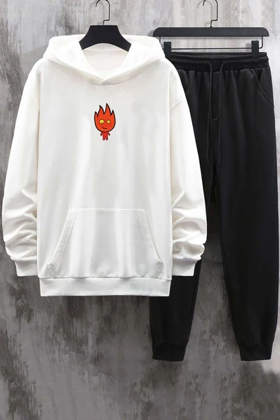 Unisex Ateş Avatar Baskılı Eşofman Takımı - 5