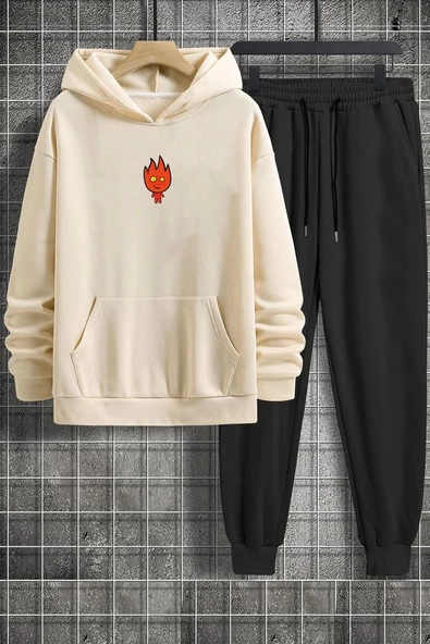 Unisex Ateş Avatar Baskılı Eşofman Takımı - 9